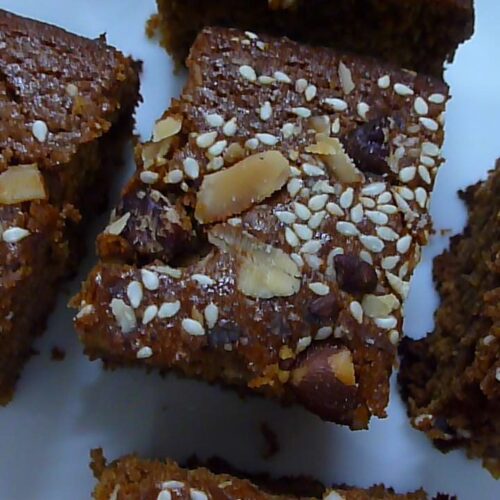 Oats Jaggery Cake